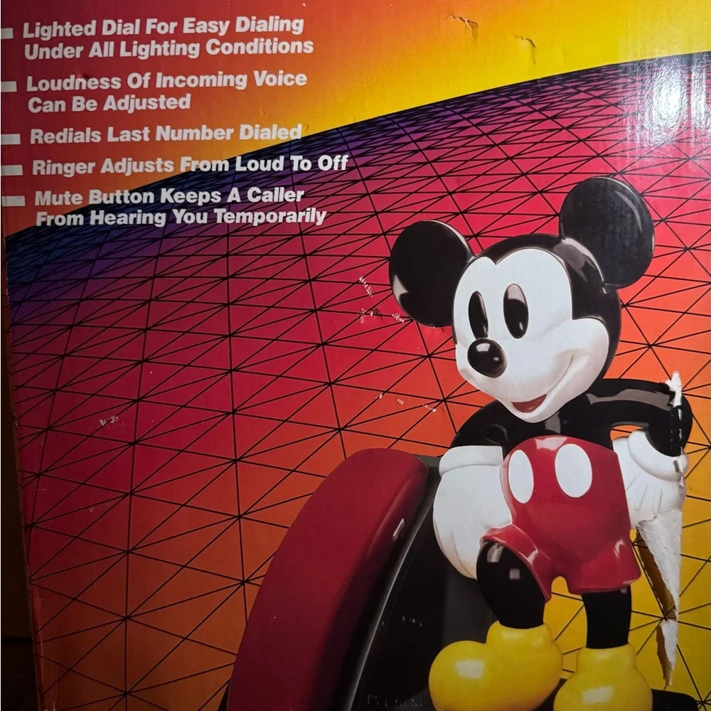 Designe Line Vintage Mickey Mouse AT&T Telephone